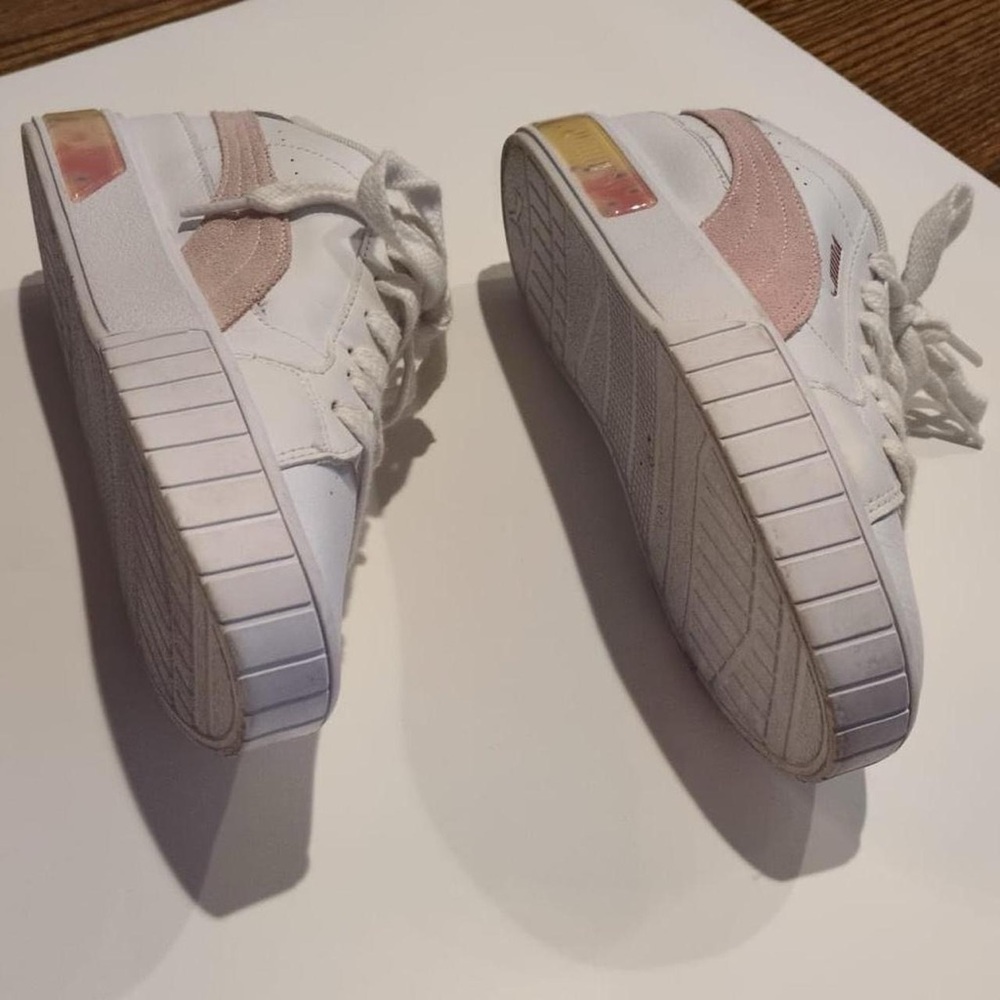 PUMA Women's White & Blush Casual Sneakers - Picture 4 of 5